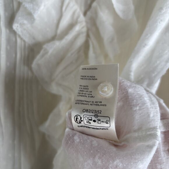 By Anthropologie Ruffled Pintuck Blouse - Picture 4 of 7